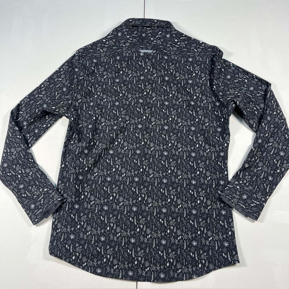 7 Diamonds Men's Black and White Patterned Button-Down Shirt - Picture 12 of 16
